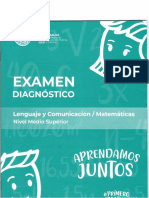 Examen Diagnostico Aprendamos Juntos Español