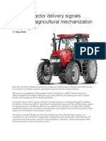Case IH Tractor Delivery Signals Increased Agricultural Mechanization in Ethiopia