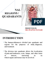 Abdominal Regions / Quadarants: Presented By