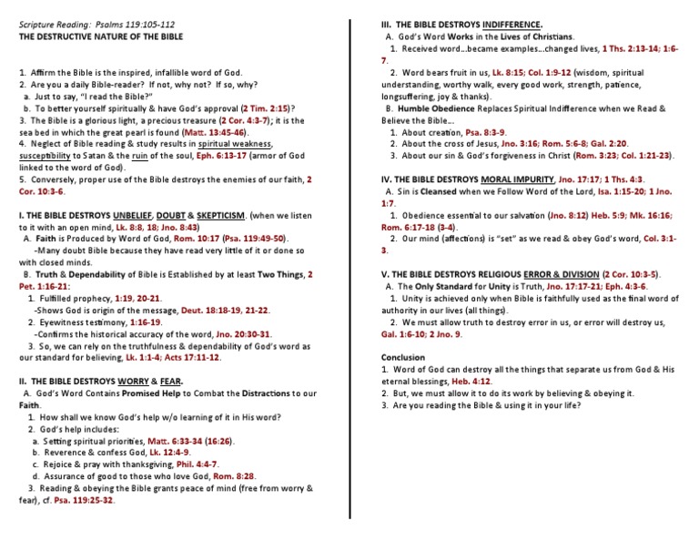 The Destructive Nature of The Bible | PDF | God | Jesus