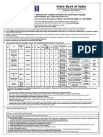 State Bank of India: Recruitment of Specialist Cadre Officer On Contract Basis O R A & P F: 23.06.2022 13.07.2022