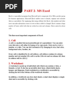 Module 3 Part 2 MS Excel