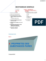 Chap 4 Et 5 Substances Pures Et PropriÃ©tÃ©s Thermodynamiques de La Matiã Re 2018-2019