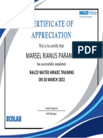 Certificate HIRA Training-Marsel