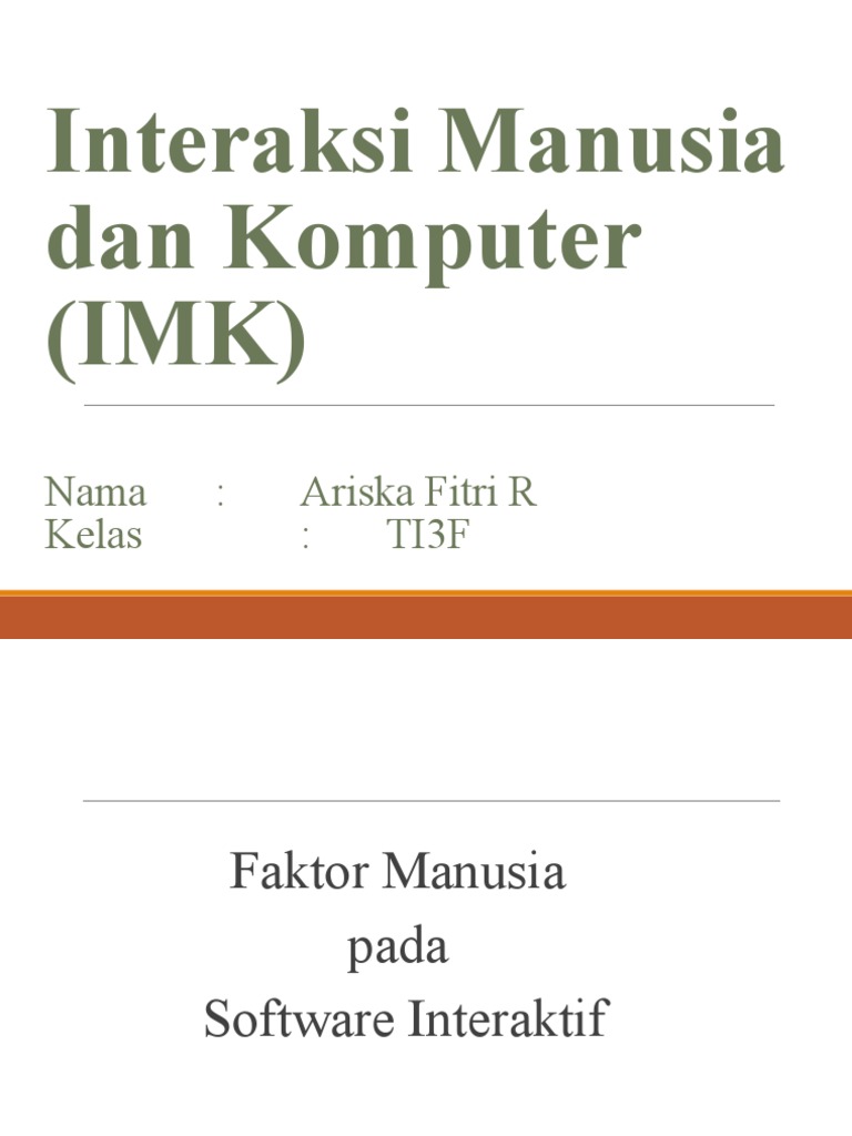 Optimasi Antarmuka IMK | PDF | Komputer