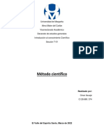 Investigacion Sobre El Metodo Cientifico - Omar Azuaje.