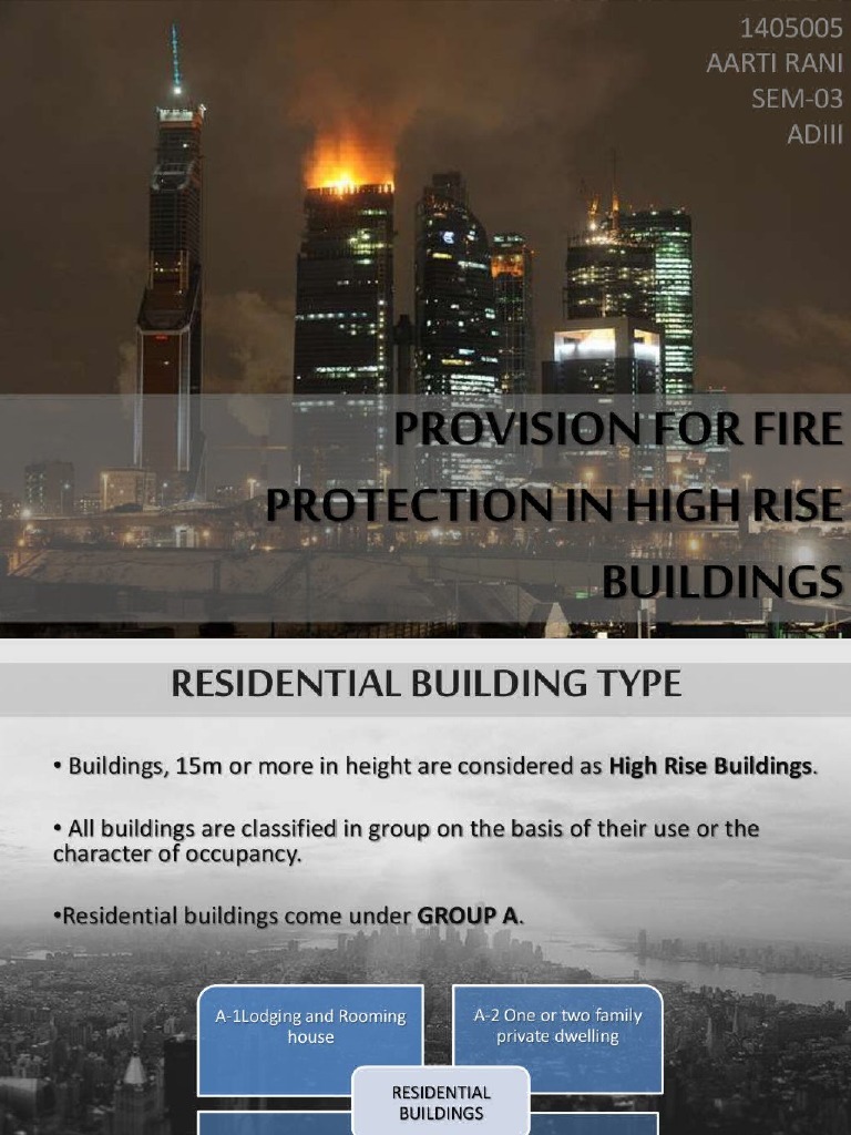 Provision For Fire Protection in High Rise Buildings PDF