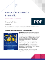 Campus Ambassador Internship