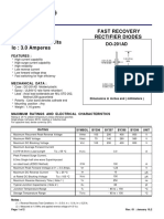 BY396 - BY399: Fast Recovery Rectifier Diodes PRV: 100 - 800 Volts Io: 3.0 Amperes