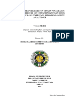 Rekayasa Eksperimen Beton Dengan Penambahan Aditif Mastersure 1007 Untuk Mendapatkan Beton Slump Flow Yang Stabil Pada Beton Dengan Mutu Awal Tinggi
