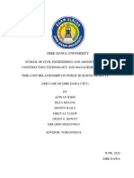 Cost Time Thesis