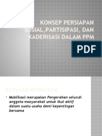 Konsep Persiapan Sosial, Partisipasi, Dan Kaderisasi Dalam PPM