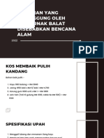 Kerugian Yang Ditanggung Olah Penternak Balat Akibat Bencana Alam