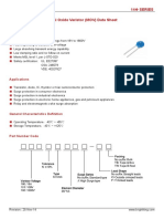 14Φ Series Metal Oxide Varistor (MOV) Data Sheet: Features