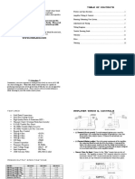 MA Audio car amplifier manual