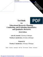 Test Bank: Educational Research: Planning, Conducting, and Evaluating Quantitative and Qualitative Research