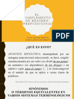 Complemento de Régimen Preposicional