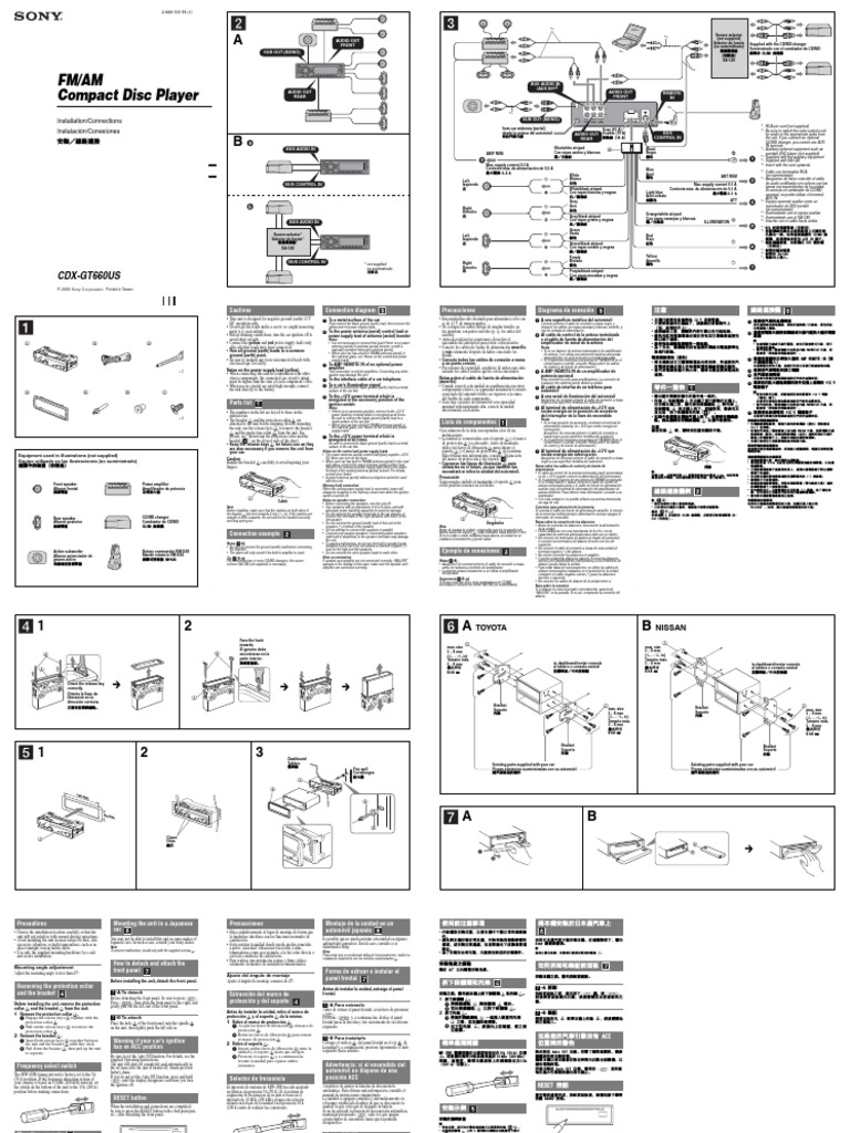 Sony Car Player PDF Ingenieria Eléctrica Electrónica