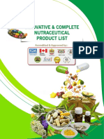 Innovative & Complete Nutraceutical Product List 