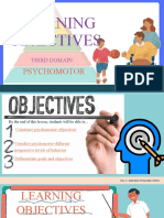 Construct psychomotor objectives