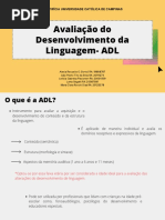 Avaliação Do Desenvolvimento de Linguagem- ADL