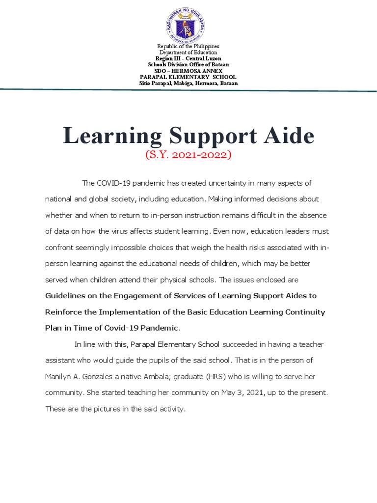Report LSA May2022 PDF Learning Cognition