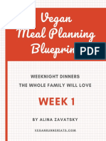 Vegan Meal Plan - WEEK 1