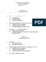 Examen de Corigenta VIII