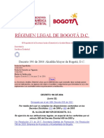 Decreto 190 de 2004 Pot Bogotá