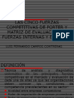 LAS CINCO FUERZAS COMPETITIVAS DE PORTER Y MATRIZ