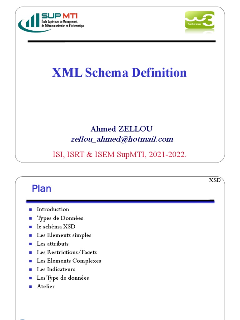 6 Schema XML | PDF | XML | Formats de sérialisation des données