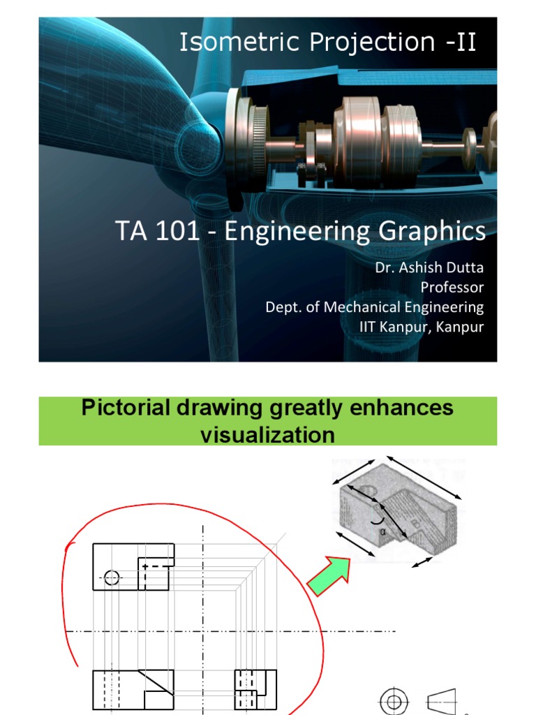 Isometric Projection Techniques in Engineering | PDF | Perspective ...