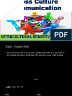 Cross Culture Communication Intercultural Sensitivities