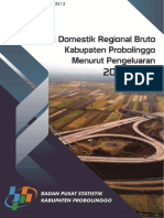 Produk Domestik Regioal Bruto Kabupaten Probolinggo Menurut Pengeluaran 2016-2020