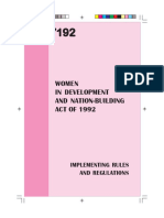 RA RA RA RA RA: Women in Development and Nation-Building ACT OF 1992