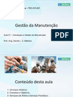 Gestão da Manutenção: Introdução, Histórico e Conceitos