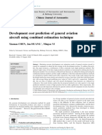 Development Cost Prediction of General Aviation Aircraft Using Combined Estimation Technique