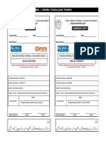 Ubl / Omni Challan Form