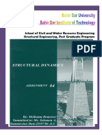 Structural Engineering Post Graduate Program Matrix Method Assignment