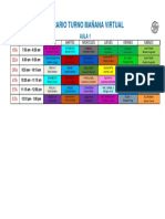 Horario Turno Mañana Virtual 22 de Junio