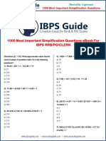 1000 Most Important SimplificationApproximation Questions With Explanation For IBPS RRBClerkPO 2017