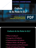Culture & Its Role in A Foreign Language Program
