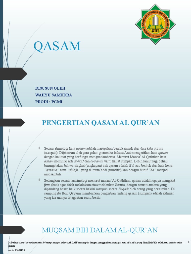 QASAM | PDF | Agama & Spiritualitas