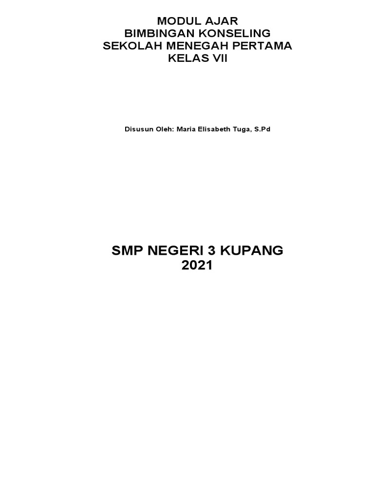 MODUL AJAR September | PDF