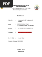 CORDENADAS UTM Y CORDENADAS GEOGRAFICAS Pract. 10