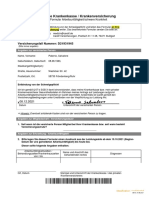 Leistungsformular Teil B (Krankenkasse) 2