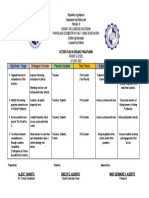 Objectives/ Target Strategies/ Activities Persons Involved Time Frame Expected Output