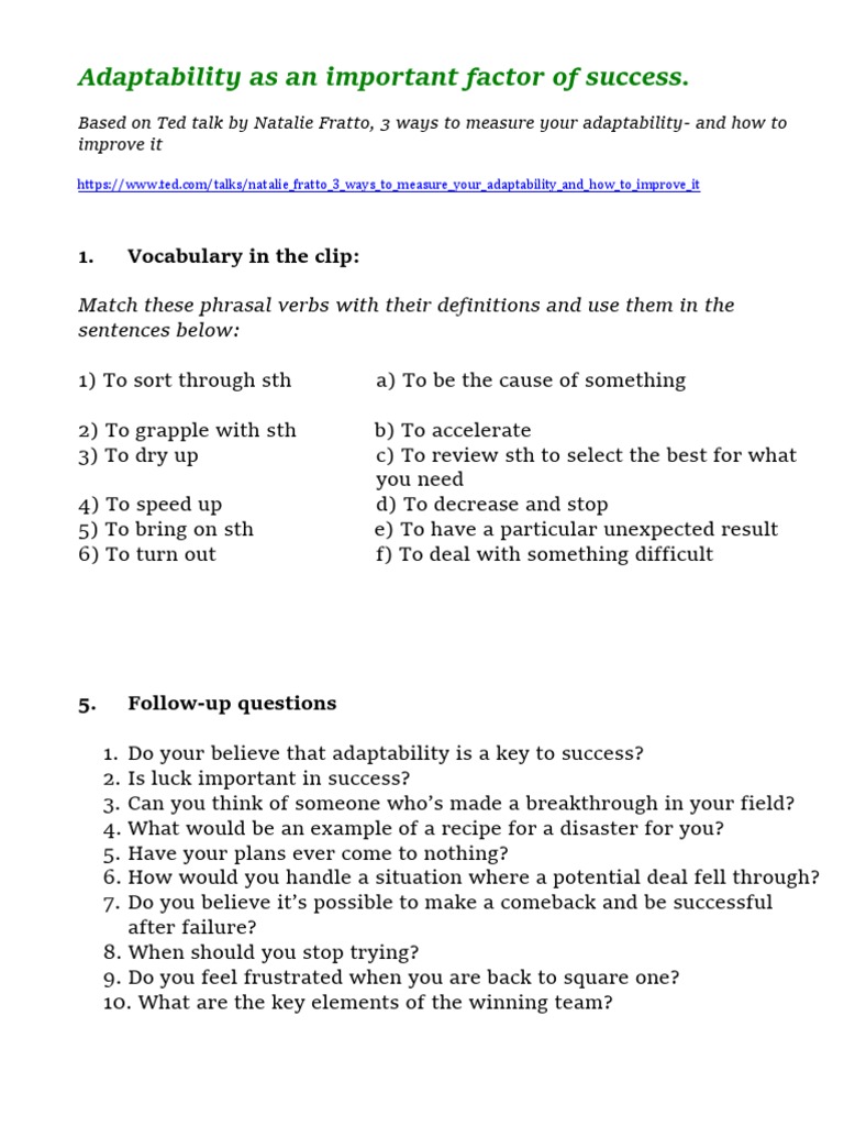 Measuring and Improving Adaptability | PDF | Emotional Intelligence ...