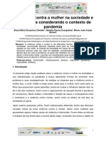 A Violncia Contra A Mulher Na Sociedade e Seus Efeitos Considerando o Contexto Da Pandemia