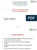 Database Management Systems Course code:18IS7IEDBS
